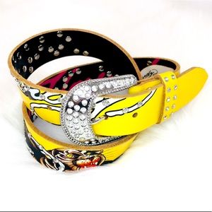 Ed Hardy ™️ Small Genuine Leather Belt